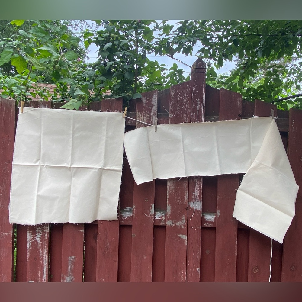 White Muslin Fabric Two Pieces